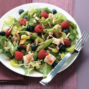 Canadian Summer Chicken Salad with Raspberry Vinaigrette Appetizer