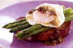 American Asparagus And Poached Egg With Caper Dressing Recipe Appetizer