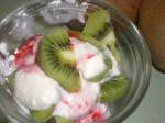 American Kiwifruit and Cream Dessert