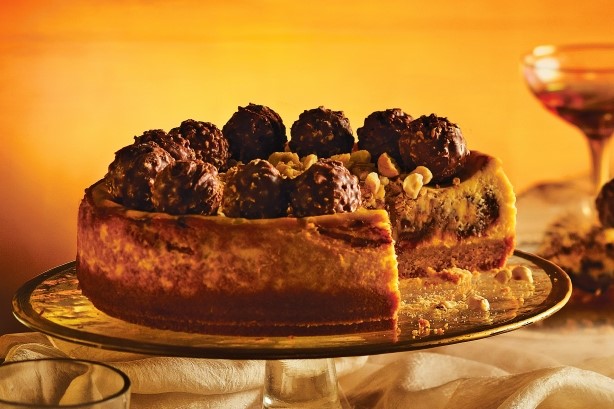 American Chochazelnut Cheesecake With Hazelnut Wafer Crumbs Recipe Dessert