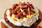American Autumn Pavlova With Sticky Sauce Recipe Dessert