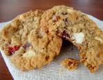 American White Chocolate Chip Cranberry Oatmeal Cookies Dessert