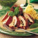 British stuffed Chicken Breast with Basil Appetizer