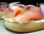Australian Smoked Salmon and Cream Cheese Open Sandwich for One Dinner