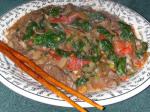 Vietnamese Vietnamese Style Pepper Beef and Spinach Dinner