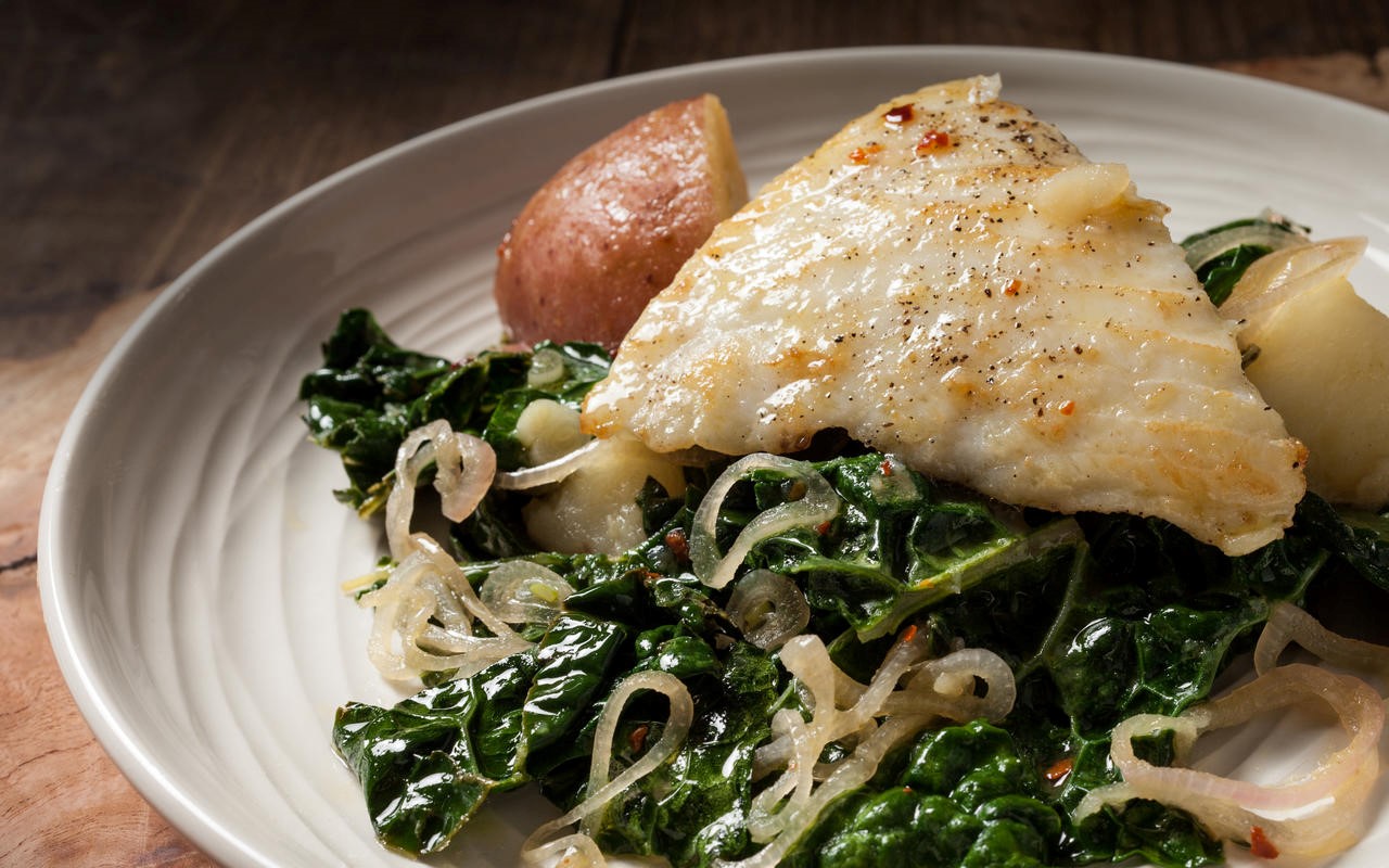 Australian Halibut with Spicy Lemonthyme Vinaigrette Recipe Appetizer