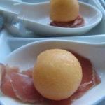 British Spoons Melon and Ham of Countries Dinner