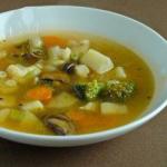 Australian Vegetable Soup with Mushrooms Appetizer