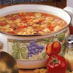 British White Bean and Pasta Soup Appetizer