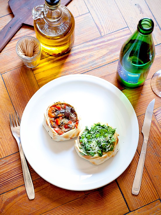 American Open Eggplant and Capsicum Empanadas Appetizer