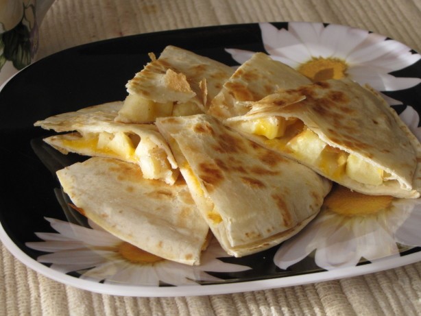 American Cheesy Apple Breakfast Quesadillas Dessert