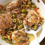 Italian Skillet Chicken with Olives Dinner