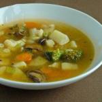 Italian Vegetable Soup with Noodles Appetizer