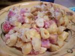 American Spicy Ham and Tomato Macaroni and Cheese Casserole Dinner