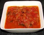 Italian Grilled Tomato Sauce on Barbecue Dinner