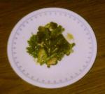 American Green Vegetables with Sesameginger Dressing Dinner
