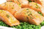 British Pan Seared Salmon With Smashed Peas Recipe Appetizer