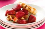American Sugar Glazed Strawberry Waffles Recipe Dessert