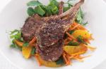 American Zaatar Lamb Cutlets With Carrot And Orange Salad Recipe BBQ Grill