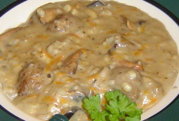 American Meatball Mushroom Soup 1 Dinner