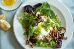 British Burrata With Snap Peas and Shiitakes Recipe Appetizer