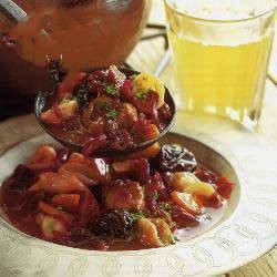 American Pork with Cydrem Apples and Red Cabbage Drink