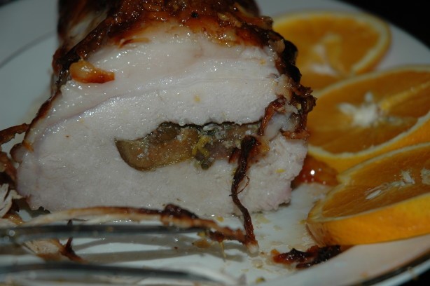 American Roasted Pork Loin With Figs Dinner