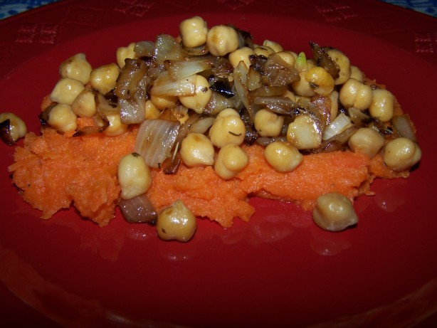 American Root Vegetable Mash With Caramelized Onions Appetizer