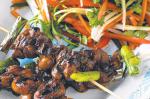 American Sweet Soy and Ginger Chicken Skewers Recipe Appetizer
