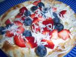 Australian Lowfat Blueberry Tortilla Pizza  Points Breakfast