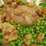 British Duck Breast Fillet with Bacon and Peas Dinner