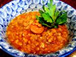 Australian Lentil Tomato  Chorizo Soup Appetizer