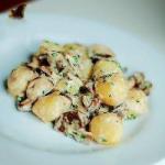 American Gnocchi with Mushrooms Appetizer