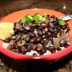 Cuban Cuban style Black Beans and Rice Dinner