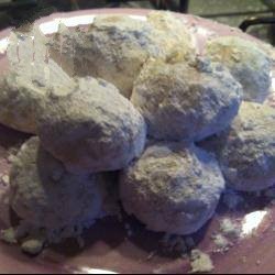 Mexican Balls of Snow  Biscuits with Butter and Walnuts Breakfast