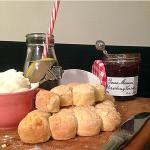 British Lemonade Scones with Bonne Maman Strawberry Jam Dessert
