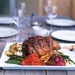 British Matt Morans Roast Lamb with Preserved Lemon and Chargrilled Vegetables Appetizer