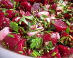 Lebanese Beet Salad With Chives salatat Shamandar Appetizer