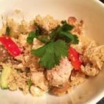 American Couscous Salad with Aubergine and Feta Appetizer