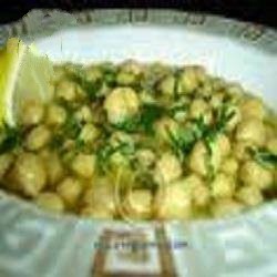 American Greek Soup of Chickpeas Appetizer