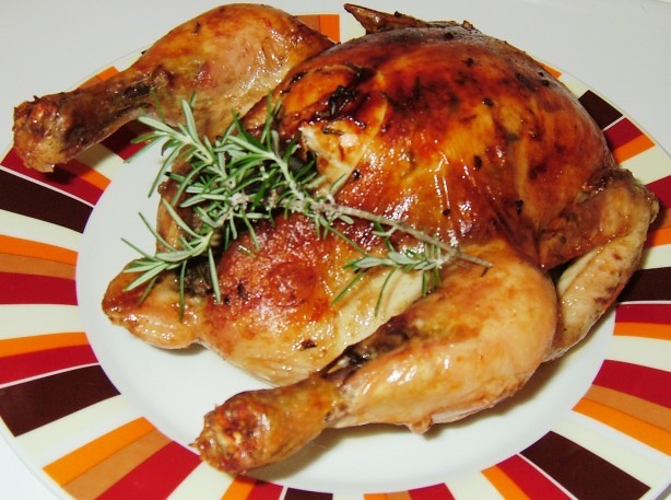 American Roasted Rosemary Chicken with Lemonsoy Sauce Dinner