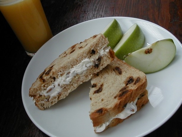 American Raisin Finger Sandwiches Appetizer