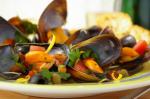 American Campania Style Mussels Appetizer