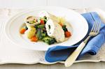 American Camembert And Basil Chicken With Honey Vegetables Recipe Appetizer