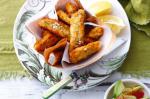 American Parmesan and Dill Crumbed Fish With Grapefruit and Avocado Salad Recipe Appetizer
