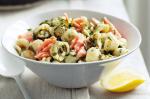 American Salmon Pasta With Mint And Almond Pesto Recipe Appetizer