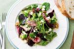 Australian Rare Roast Beef Beetroot And Goats Cheese Salad Recipe Appetizer
