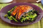 Australian Fivespice Salmon With Broccolini And Asparagus Recipe Dinner