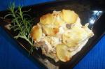 Potato Blue Cheese and Mushroom Bake recipe