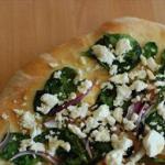 Italian Easy Spinach Onion and Feta Pizza Drink